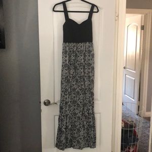 Black and White Maxi Dress